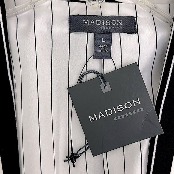 Madison Blazer Large Jacket Work Wear Stripes NWT - Picture 16 of 16